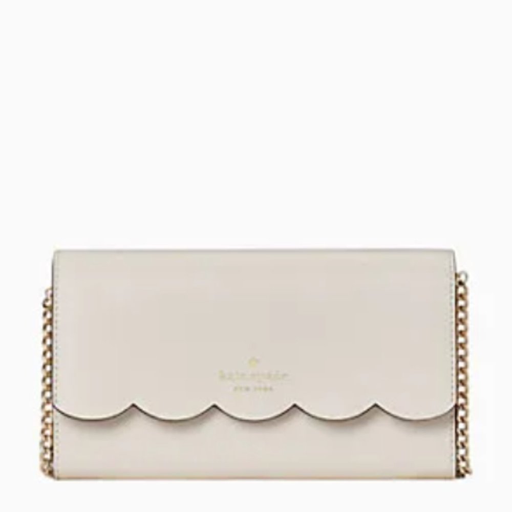 NEW Kate Spade gemma wallet on a gold chain NWT
